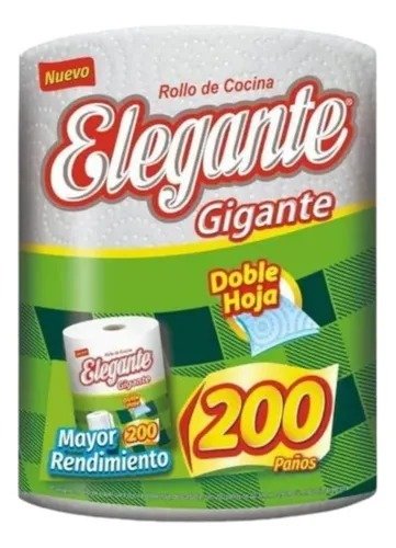 Producto - PAPEL COCINA ELEGANTE 200 PAÑOS