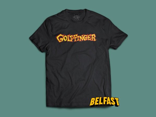 remera logo goldfinger rojo