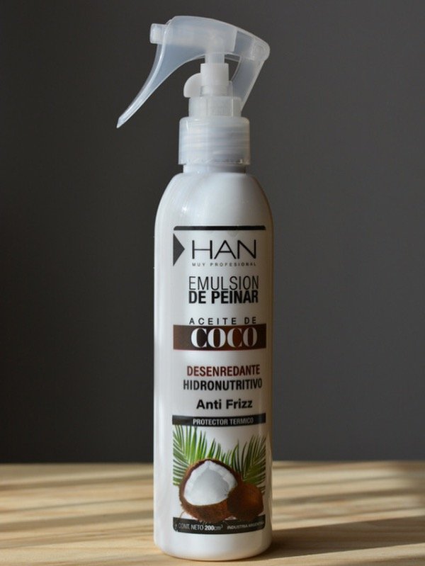 Producto - Emulsión de peinar. Desenredante anti frizz y protector térmico