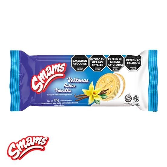 Producto - Galletas Rellenas Sabor Vainilla x105grs (Smams)