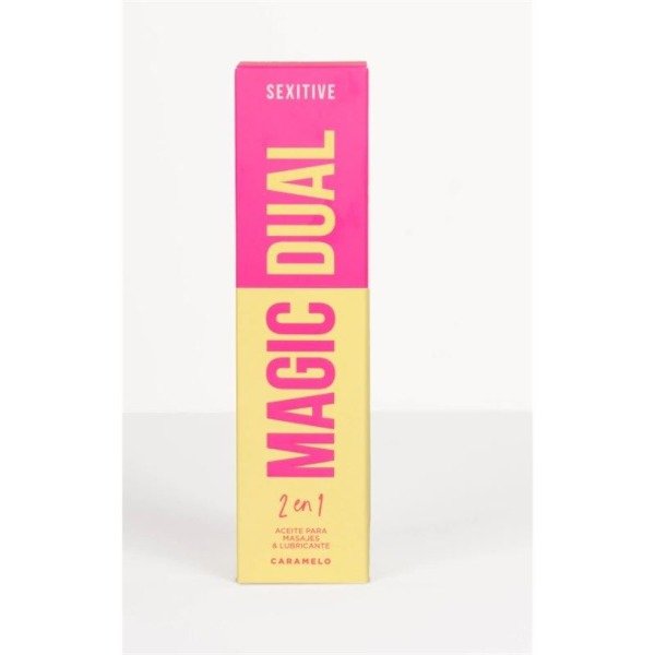 Producto - Magic Dual Aceite Sensual Para Masajes Y Lubricante - Aroma Caramelo