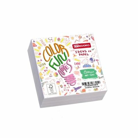 Producto - TACO PAPEL OBRA BLANCO 9X9CM 400 HOJAS MEDORO