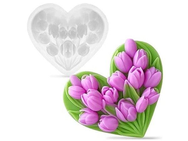 Producto - Molde corazón con ramo