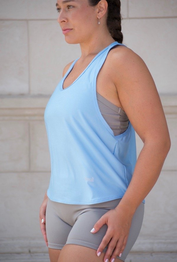 Producto - MUSCULOSA CELESTE