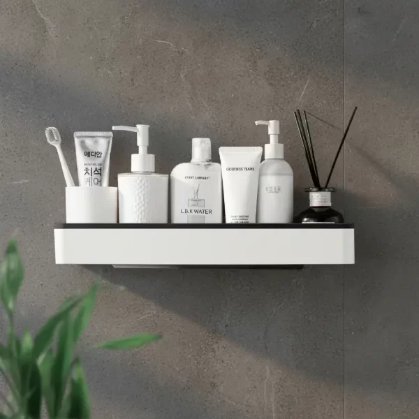 Producto - Estante Organizador Para Ducha Baño Adhesivo Blanco
