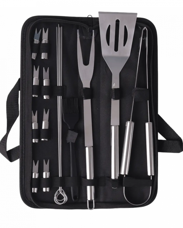 Producto - KIT PARRILLERO SUONO ACERO 13 PIEZAS CON PINCHOS ACERO