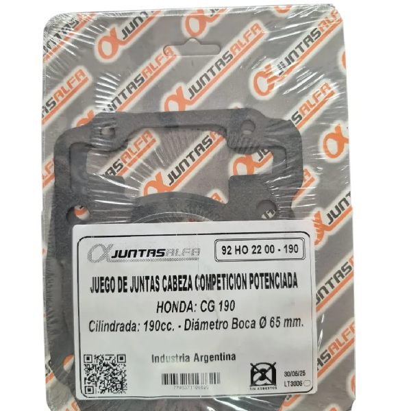 Producto - Junta Cabezal Honda 190 Xr L