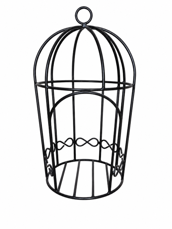 Producto - Portamaceta Metálico Jaula Vintage 45cm