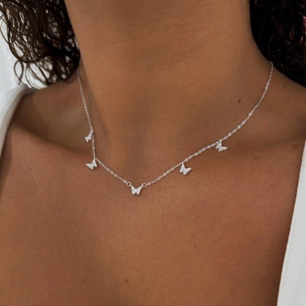 Producto - CHOKER MINI MARIPOSAS CON BRILLOS