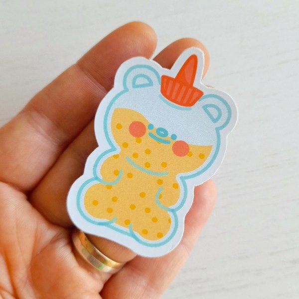 Producto - Osito de miel: Sticker Vinílico