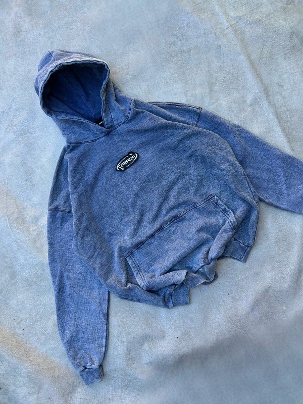 Producto - Hoodie acid wash azul