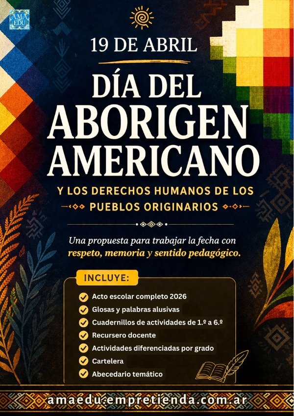 Producto - ACTO 19 DE ABRIL - Día del Aborigen y de los Pueblos Originarios