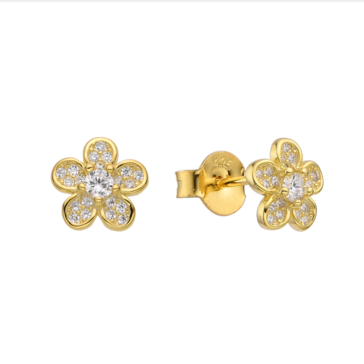 Producto - Aros Flor Dorados
