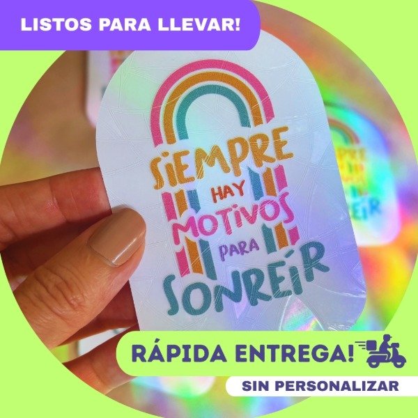 Producto - Sonreír / SIN PERSONALIZAR (x 10 unid.)