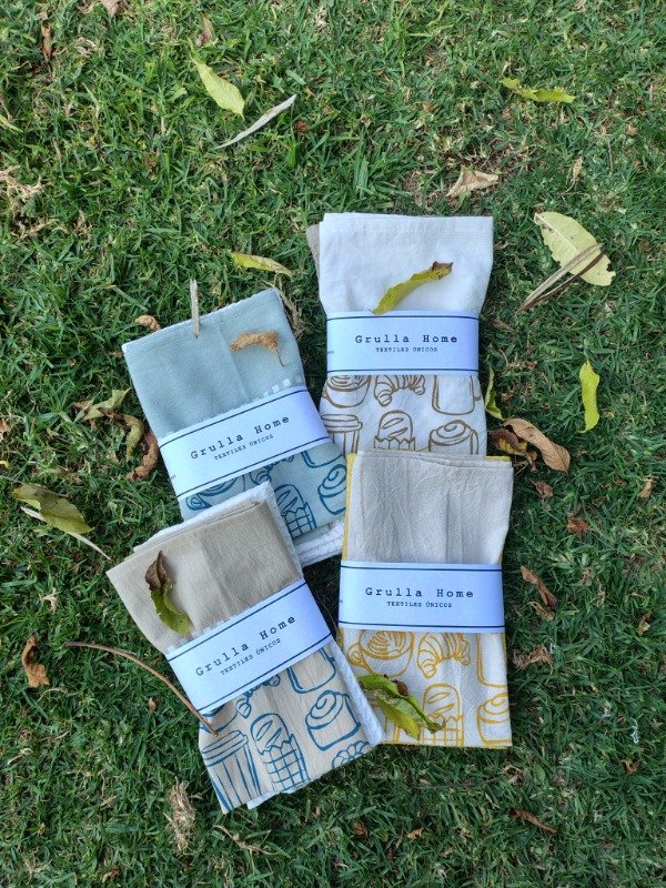 Producto - Paños Café y Nido de Abeja