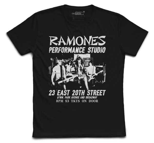 Producto - The Ramones - Live Performance Studio - Remera Negra