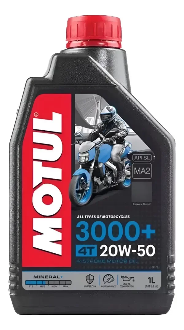 Producto - ACEITE MOTUL 3000 4T 20W50 1L