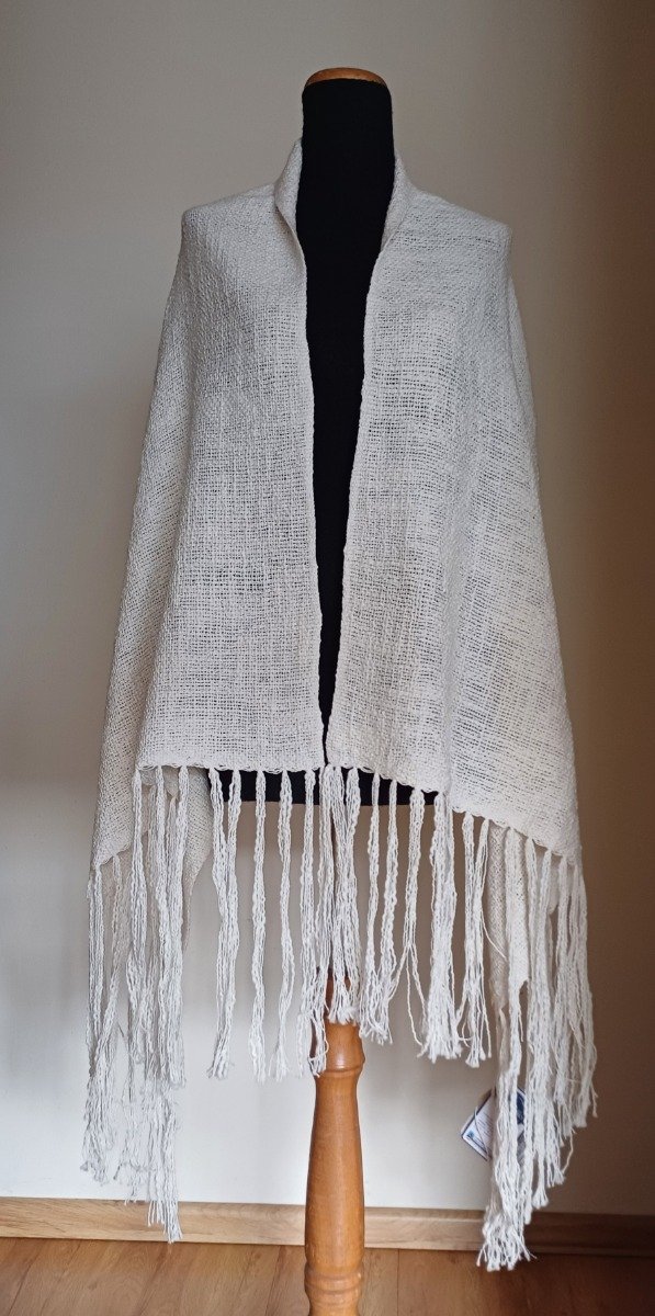 Producto - CHAL ALGODÓN NATURAL TEXTURADO