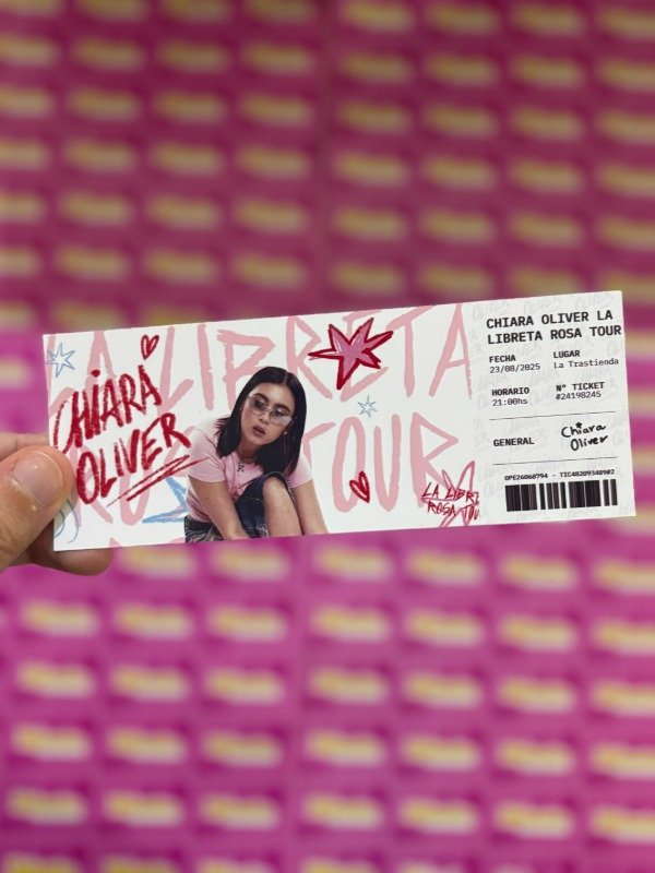 Producto - ENTRADA CHIARA OLIVER EN TRASTIENDA - SALE DE ENTRADAS