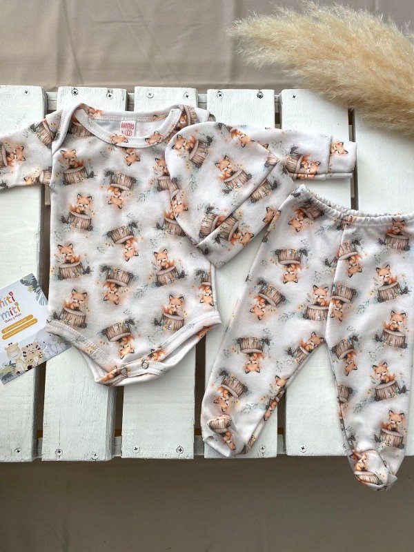 Producto - Set de Body + Gorrito + Ranita ZORRITO -  338