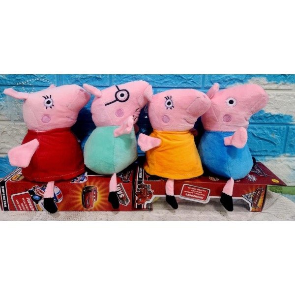 Producto - Peluche peppa pig y familia 19cm