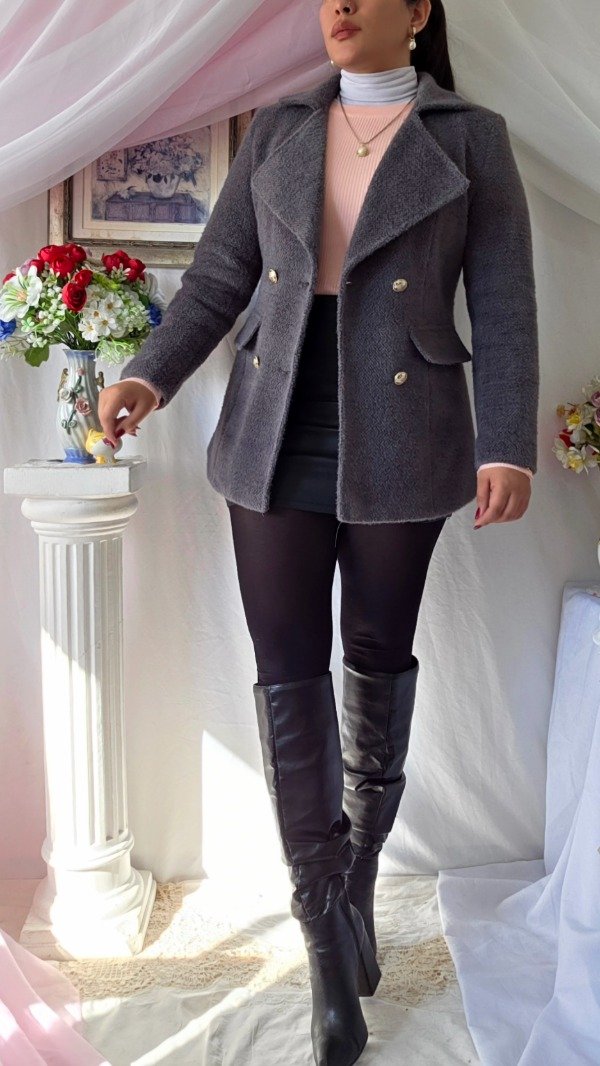 Producto - Tapado/Blazer Dana Gris! IMPORTADO NUEVO - 8