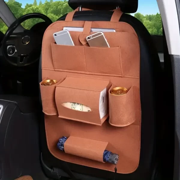 Producto - Organizador AFELPADO DE ASIENTO DE AUTO 65X40 CM COLORES SURTIDOS - 5