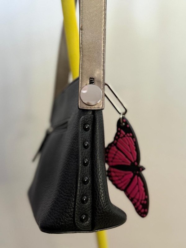Cartera Amphora s tira cinto rosa plateado — imagen 3
