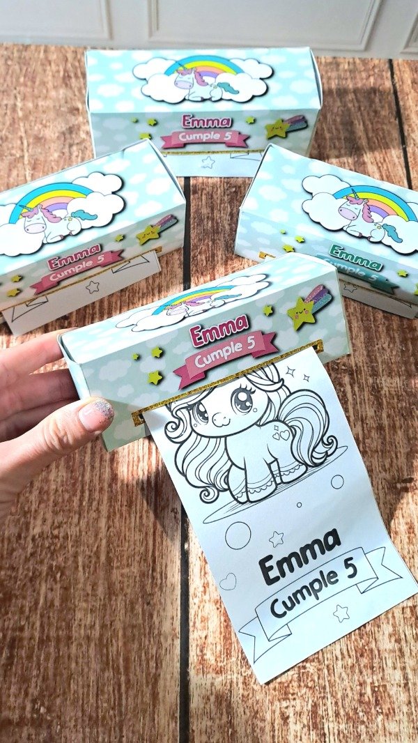 Producto - Box con tira de imágenes para colorear