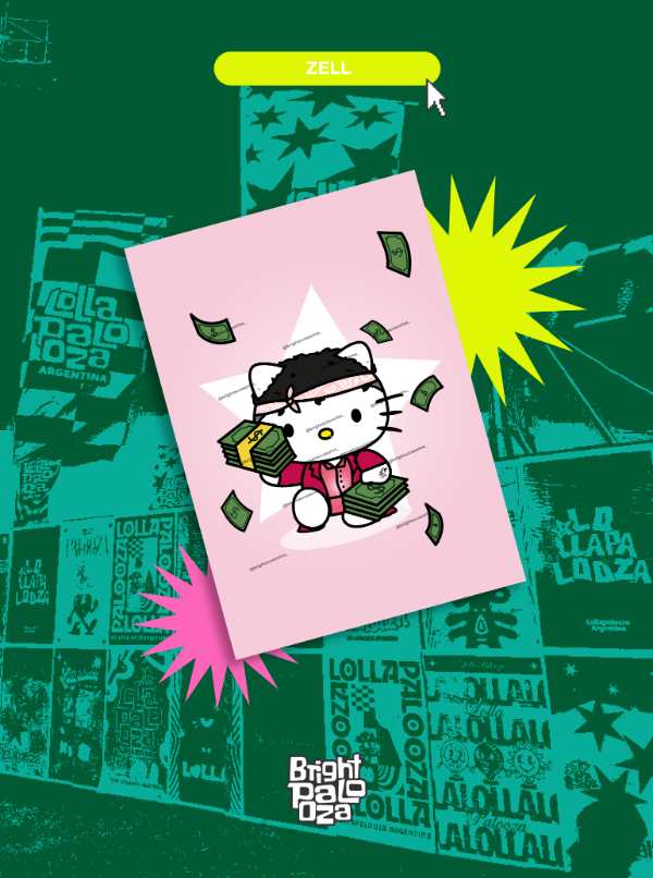 Producto - Poster Kitty Zell - BRIGHTPALOOZA
