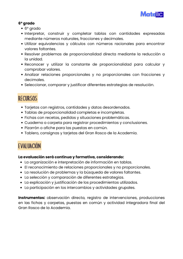 Producto - Proporcionalidad directa - 5to año Matetic - 3