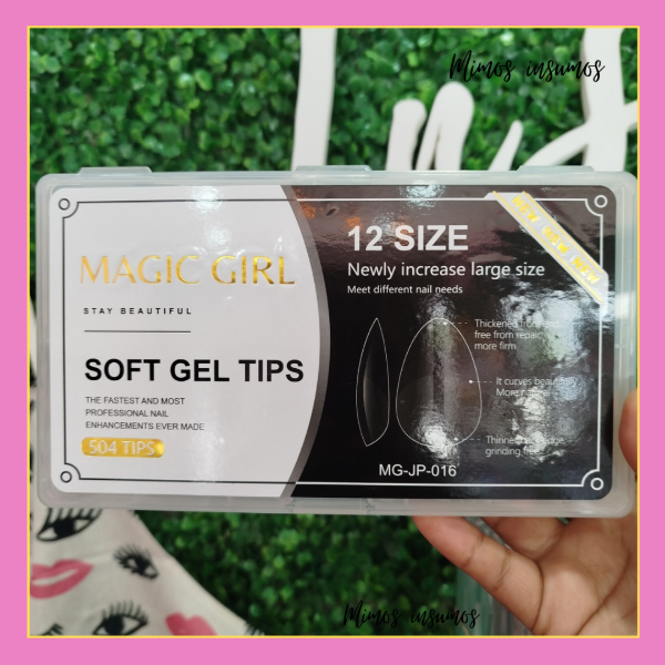 Producto - Tips Magic 504 unidades almendra cortas