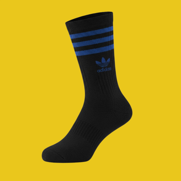 Producto - Medias-Media Caña "Adidas Negras Linea Azul"