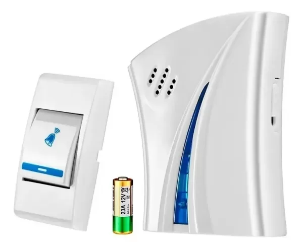 Producto - TIMBRE INALÁMBRICO FUNCIONA A PILAS (INCLUIDA)  80-100 METROS DE  ALCANCE