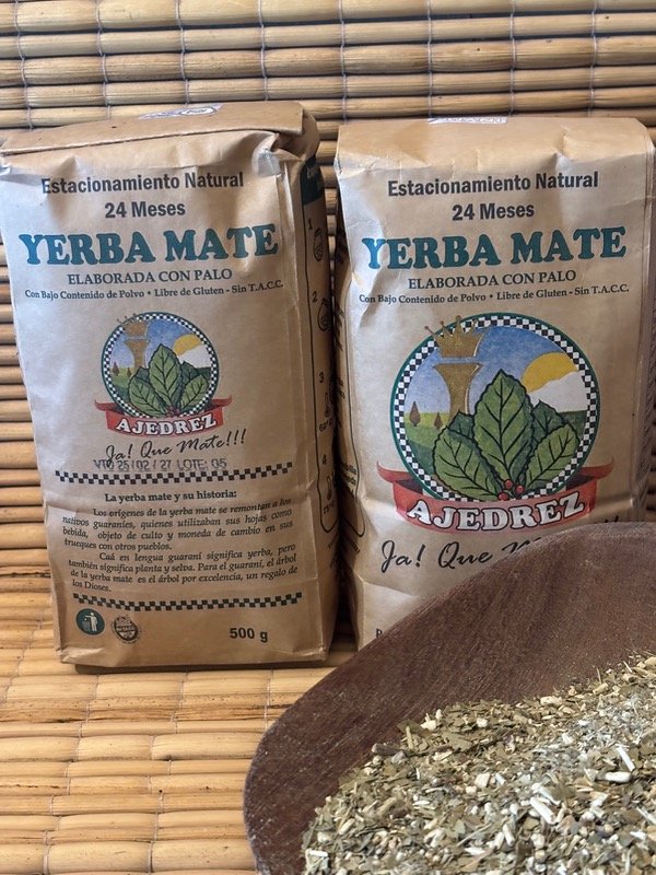 Producto - Yerba Ajedrez con palo paquete 500gr