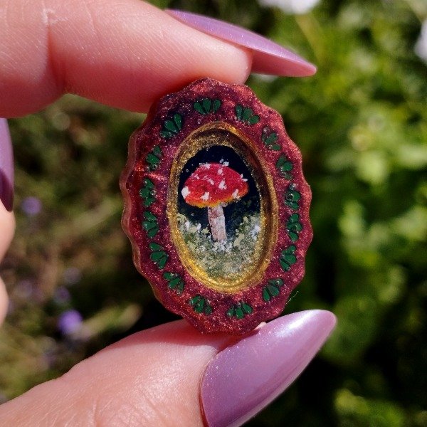 Producto - Prendedor miniatura amanita