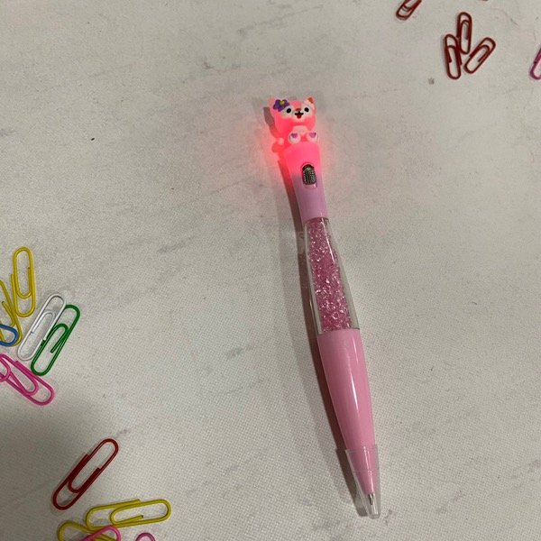 Producto - Lapicera azul c/luz Sweet Cat