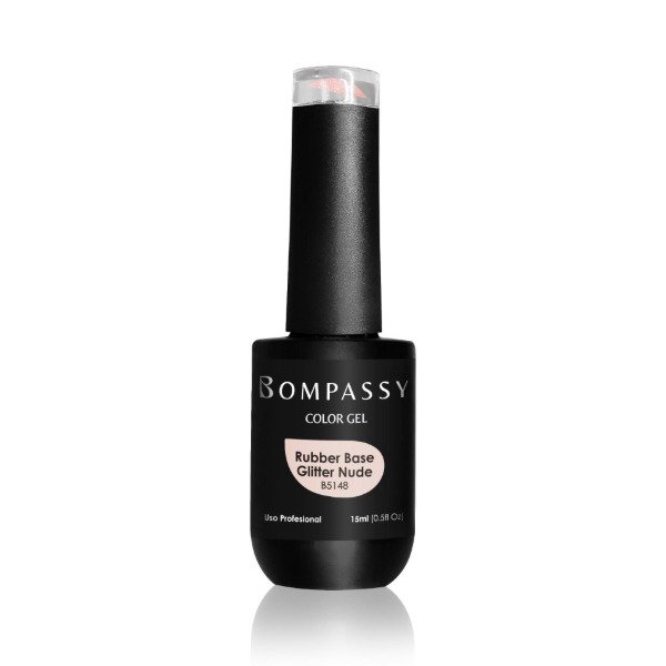 Producto - RUBBER BASE GLITTER NUDE X 15ML - 0
