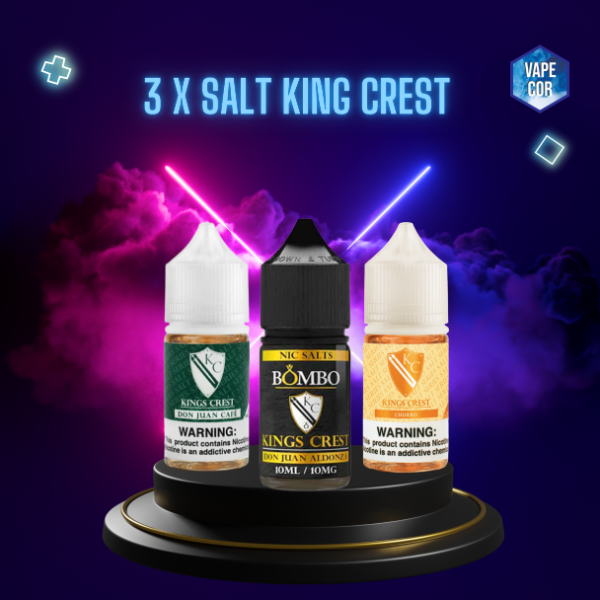 Producto - Promo 3 Nic Salt King Crest 30Ml