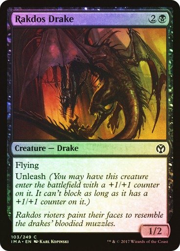 Producto - Rakdos Drake Foil  Iconic Masters