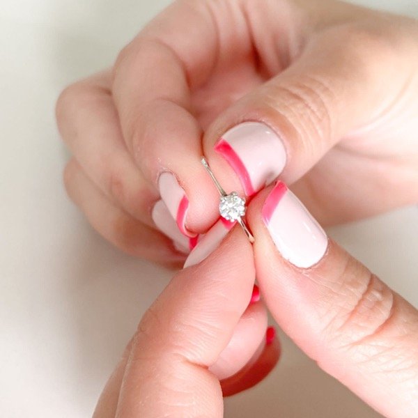 Producto - anillo solitario DEDO MEÑIQUE