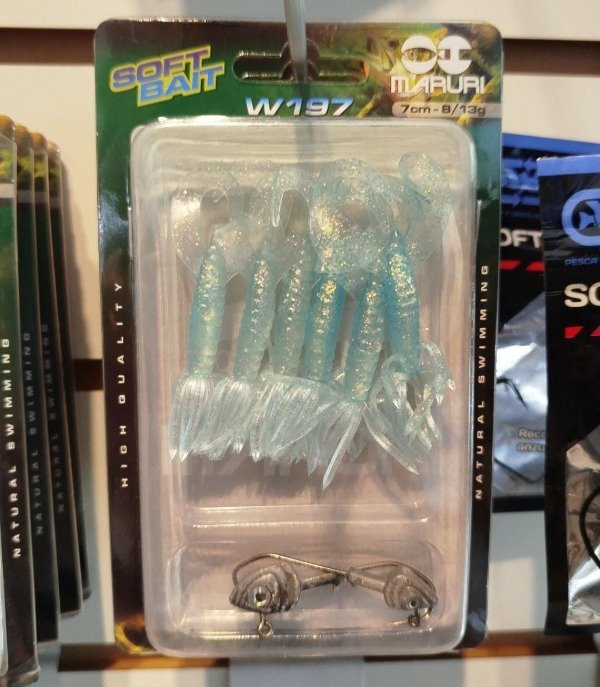 Producto - KIT SEÑUELOS MARURI W197 CELESTE 7CM 8/13 GRAMOS