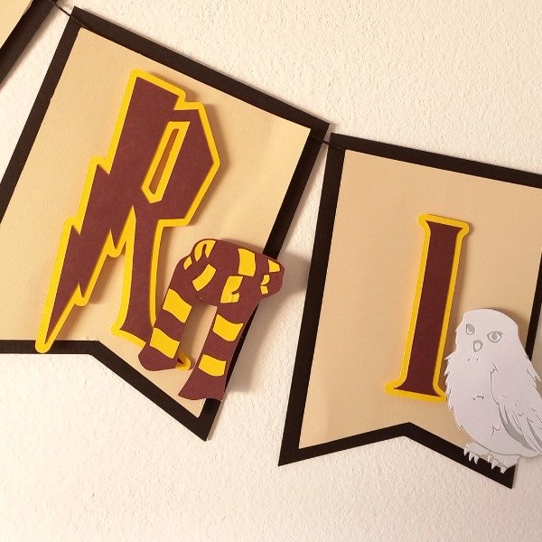 Producto - Banderín 3D  Harry Potter