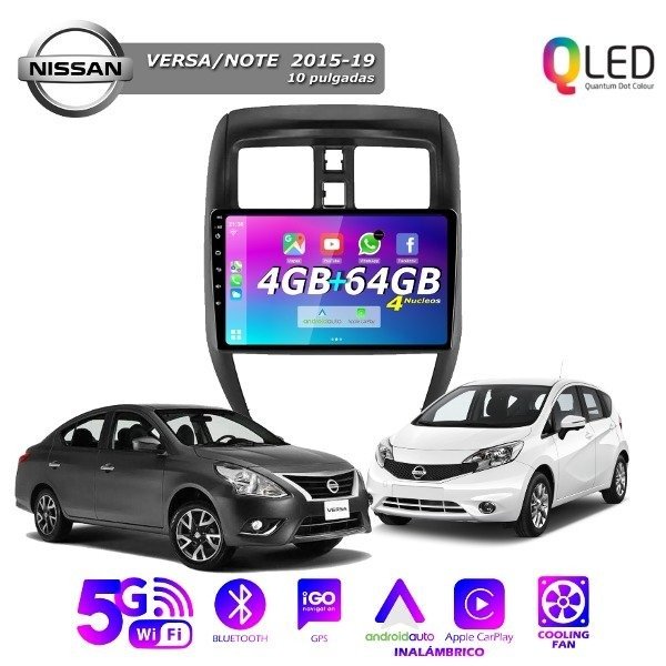 Producto - MULTIMEDIA NISSAN VERSA 2015/19 - 4G 64M - 9" CON CAR PLAY Y ANDROID AUTO