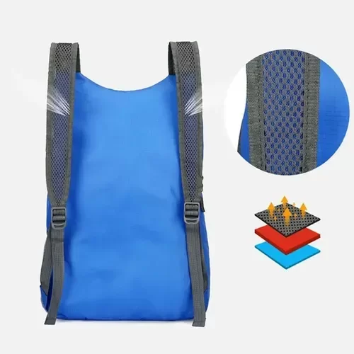 Producto - MINI MOCHILA PLEGABLE IMPERMEABLE LIVIANA COLORES SURTIDOS - 3