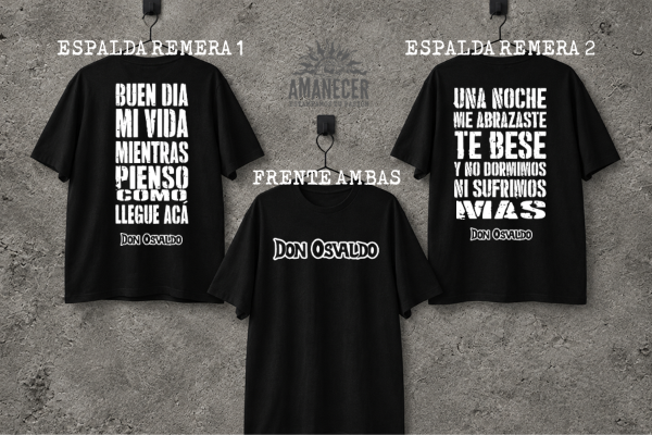 Producto - Remeras Don Osvaldo combinadas Suerte