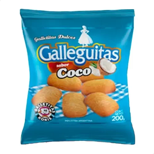 Producto - KOKIS GALLEGUITAS X200G COCO