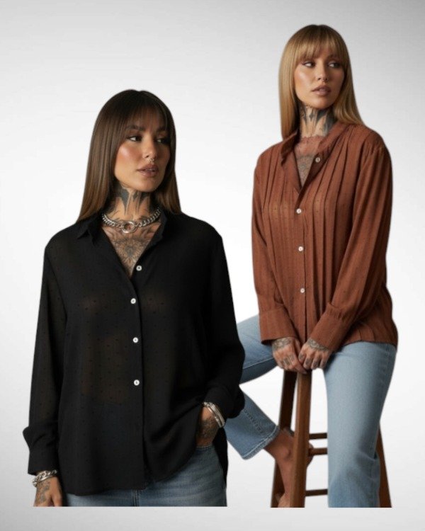 Producto - CAMISA DE PLUMETI PAUL TABLEADA 0191 - 0