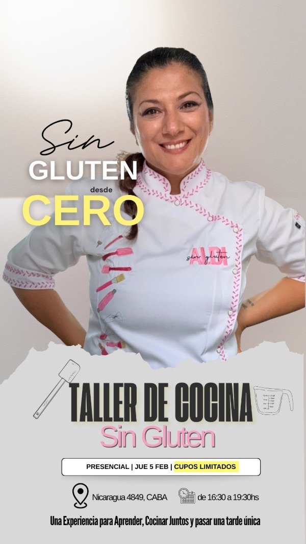 Producto - Taller de Cocina SIN GLUTEN DESDE CERO