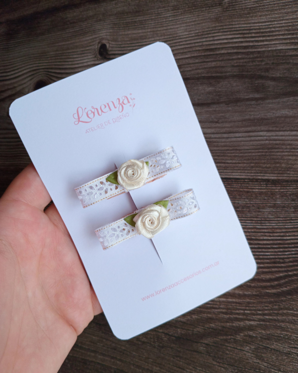 Producto - Hebillas 3  cm - Rococo Blanco